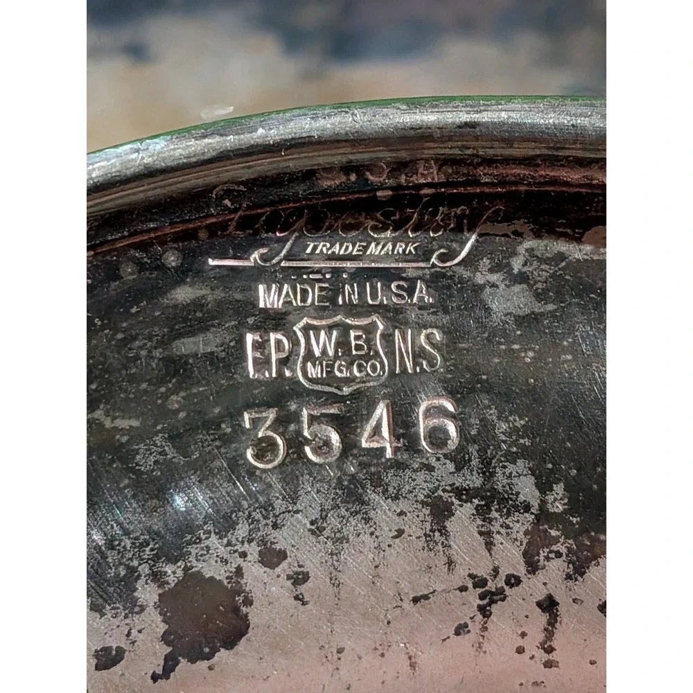 Vintage W.B. Mfg. Co. Silverplate Tray #5546‎ EP W.B.N.S Ornate Etched Floral